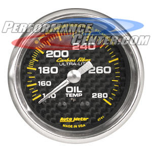 Auto Meter Carbon Fiber Series Gauges