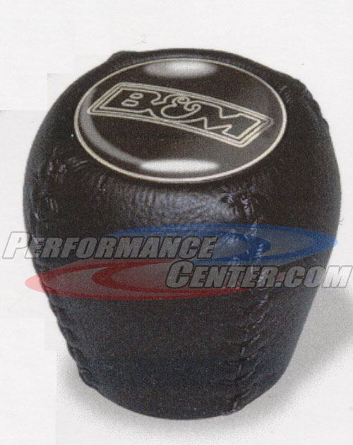 B&M Black Delrin Shift Knob with Polydome Emblem