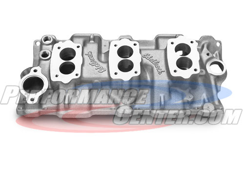 Edelbrock C-357-B Three Deuce Manifold For Small-Block Chevy Engines