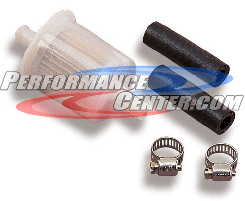 Holley See-Thru In-Line Fuel Filter