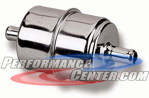 Holley Chrome In-Line Fuel Filter