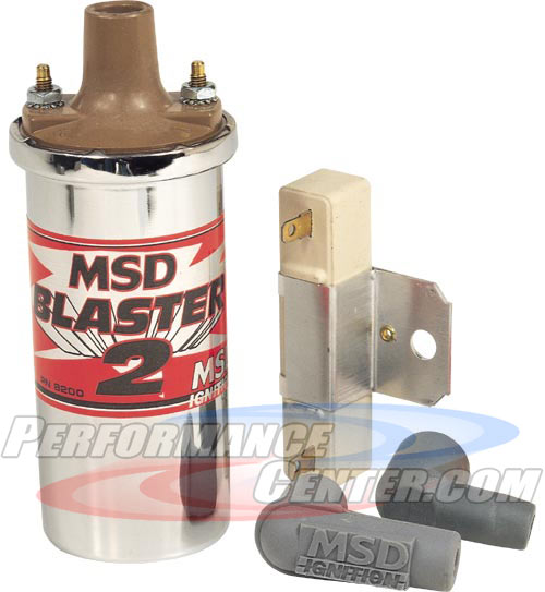 MSD Chrome Blaster Coil For Points, Electronic, Or MSD Ignitions