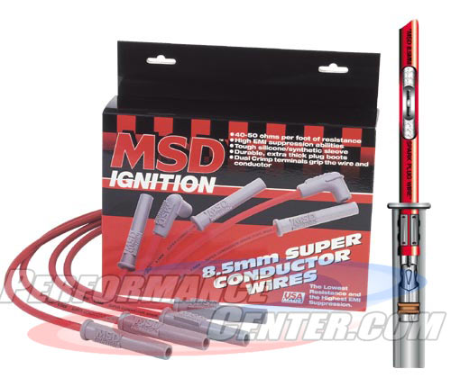 MSD 8.5MM Super Conductor Spark Plug Wire Set